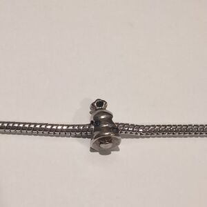 Silver Christmas‎ Tree with Green Rhinestones Charm for Pandora Style Bracelet